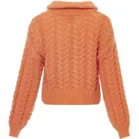 Mymo Gebreid vest kreeft