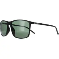 Calvin Klein CK22558S 002 mat zwart groene zonnebril