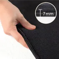 Muratap Sky soft uni basic rond vloerkleed laagpolig effen kleur -
