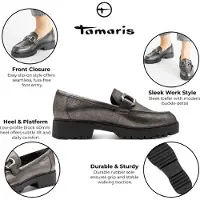 Tamaris Instappers donkergrijs