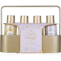 Accentra Cadeauset - Cadeauset - WINTER MAGIC in metalen mand met handvat, incl. 100ml douchegel, 100ml schuimbad, 100ml bodylotion, 130g badzout