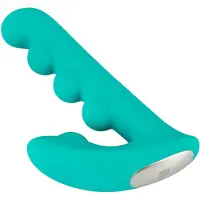 Beau Coeur Sylora - parelversierde 2-in-1 vibrator (groen)