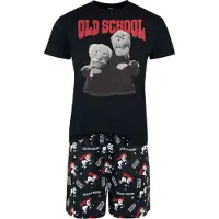 The Muppets Pyjama - Old School - M tot 3XL - voor Mannen - zwart - Maat 3XL