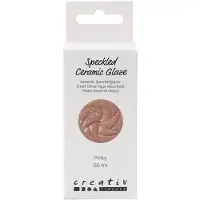 Creativ Company keramiek glazuur Pinky 60ml - glanzend spikkel effect.
