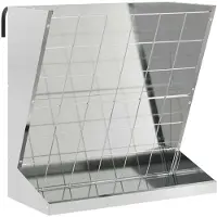 vidaXL Hooihouder zilver 71 x 33 x 70 cm 5 kg Gegalvaniseerd staal