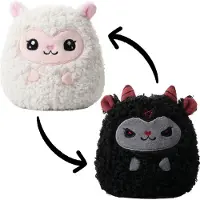 Corimori Cuddly Sheep - Belle-Bapho (omkeerbaar knuffeldier) Unisex Pluchen figuur - wit/zwart - Standard