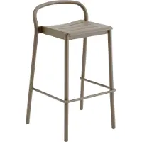 Muuto Linear Steel Counter Bar Stool Taupe | 75 cm