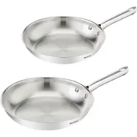 Tefal Duetto On B866S234 Set van 2 premium roestvrijstalen pannen 24/28 cm – inductie