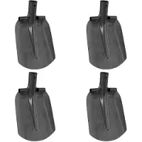 vidaXL Schep Hoofd 4 st Zilver 33 x 21 cm Gepoedercoat staal