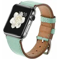 TechProtection Leather Sweetband Apple Watch 49 / 46 / 45 / 44 Mm Bandje Groen