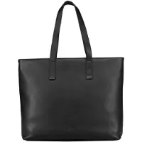 Jost Leren business tas shopper met laptopvak Tromsoe Business Shopper Black zwart