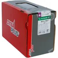 Dynaplus Houtbouwschroef Ar-Bronze Tellerkop deeldraad +Snijpunt Torx TX40 8.0X160/80 | 50 stuks - 0286.08.63201