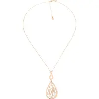 Orphelia 'Linda' Dames 925 Sterlingsilver Ketting met Hanger - Roze ZK-7188/RG