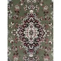 Muratap Nain klassiek medaillon laagpolig oosters vloerkleed vintage tapijt -
