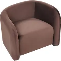 Beliani VELTADA - Fauteuil set van 2 - Bruin - Fluweel
