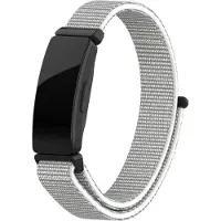 Strap-it Nylon Smartwatch bandje - Geschikt voor Fitbit Inspire nylon bandje - zeeschelp - Horlogeband / Polsband / Armband