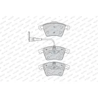 FERODO Remblokken set FVR1643 Ferodo voor o.a. VOLKSWAGEN