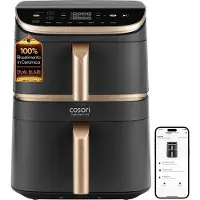 Cosori Heteluchtfriteuse Turbo Tower ProSmart Chef Edition 10,8L Zwart