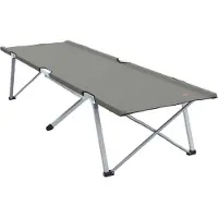 vidaXL Opvouwbaar Campingbed Grijs 194 x 62,5 x 42,5 cm