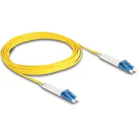 DeLOCK Optical Fiber Cable LC Duplex to LC Duplex singlemode OS2 angled 5m