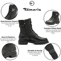 Tamaris Veterlaarsjes zwart