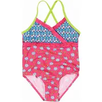 Playshoes Badpak blauw / neongroen / pink / wit