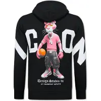 Top Star Oversized hoodie met capuchon icon panther print