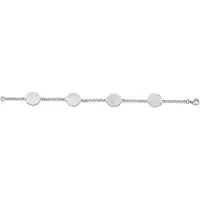 Orphelia Dames 925 Sterling Zilver Set: Ketting + Armband - Zilver SET-045