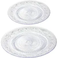 PlasticForte Kunststof borden - set 8x stuks - ontbijt/gebaksbordjes en dinerborden - 18 en 31 cm