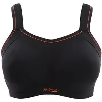 Panache - Sculptresse Non Padded Sport BH - Black - 105G