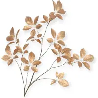 DK Design Daan Kromhout - Kunsttak - Goud - Silk Leaf - Blad - 124cm - Zijde - Decoratie
