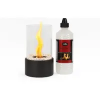 Fancy flames Ronde Bio-Ethanol Tafelhaard – Inclusief 1L Brandstof – Voor Binnen & Buiten