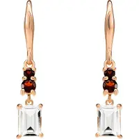 Orphelia 'Fira' Dames 925 Sterling Zilveren Oorbellen - Roze ZO-7571/RG