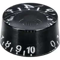 Fazley Potmeterknop - Hatbox model voor gitaar - 10636 - Zwart