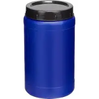 Garronda 2l Kunststof Trommel Met Deksel - Vat - HDPE - Voedselvat – Blauw - GD-STE-BarrelP