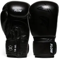 Flow Progress Bokshandschoenen - Zwart runderleer 14 oz