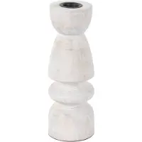 Present Time kandelaar modelar small white wash