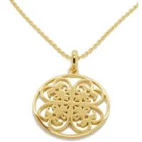 Orphelia Dames 925 Sterling Zilveren Ketting met Hanger - Goud ZH-6036/2