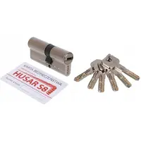 Husar S8 Cilinderslot 30/30 Nikkel Satijn - Klasse C, 6 Sleutels