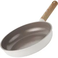 ISENVI Alice by Koekenpan Inductie 24 cm - Keramisch - Koudgreep - PFAS, PTFE Vrij - Alle warmtebronnen -Beige