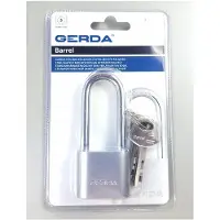 Gerda KSP 40H60 Stalen hangslot Mat Chroom met Verlengde Beugel