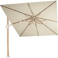Platinum Challenger T2 premium parasol 350x260 cm teak champagne