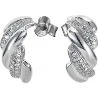Orphelia 'Sabrina' Dames 925 Sterling Zilveren Stud Oorbellen - Zilver ZO-7348