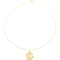 Orphelia 'Fiore' Dames 925 Sterling Zilveren Ketting met Hanger - Goud ZH-7079/2