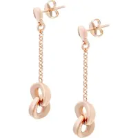 Orphelia 'Zelda' Dames 925 Sterling Zilveren Oorbellen - Roze ZO-7178/RG
