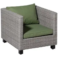 Madison lounge zitkussen basic green ca. 60x60 cm set van 2