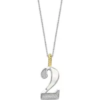 Ti sento Dames Hanger - 925 zilver - Cijfer 2 - Parelmoer - 6841MW_2