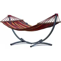 Potenza Hangmat met standaard - 1 persoons - EXTRA STABIEL frame tot 120 kg - Compact