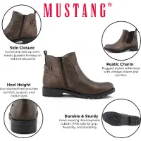Mustang Enkellaarsjes brons