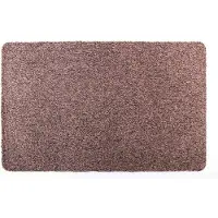 Cleanwalk droogloopmat - 50x80 cm - katoen - bruin/oranje 880 - PVC backing